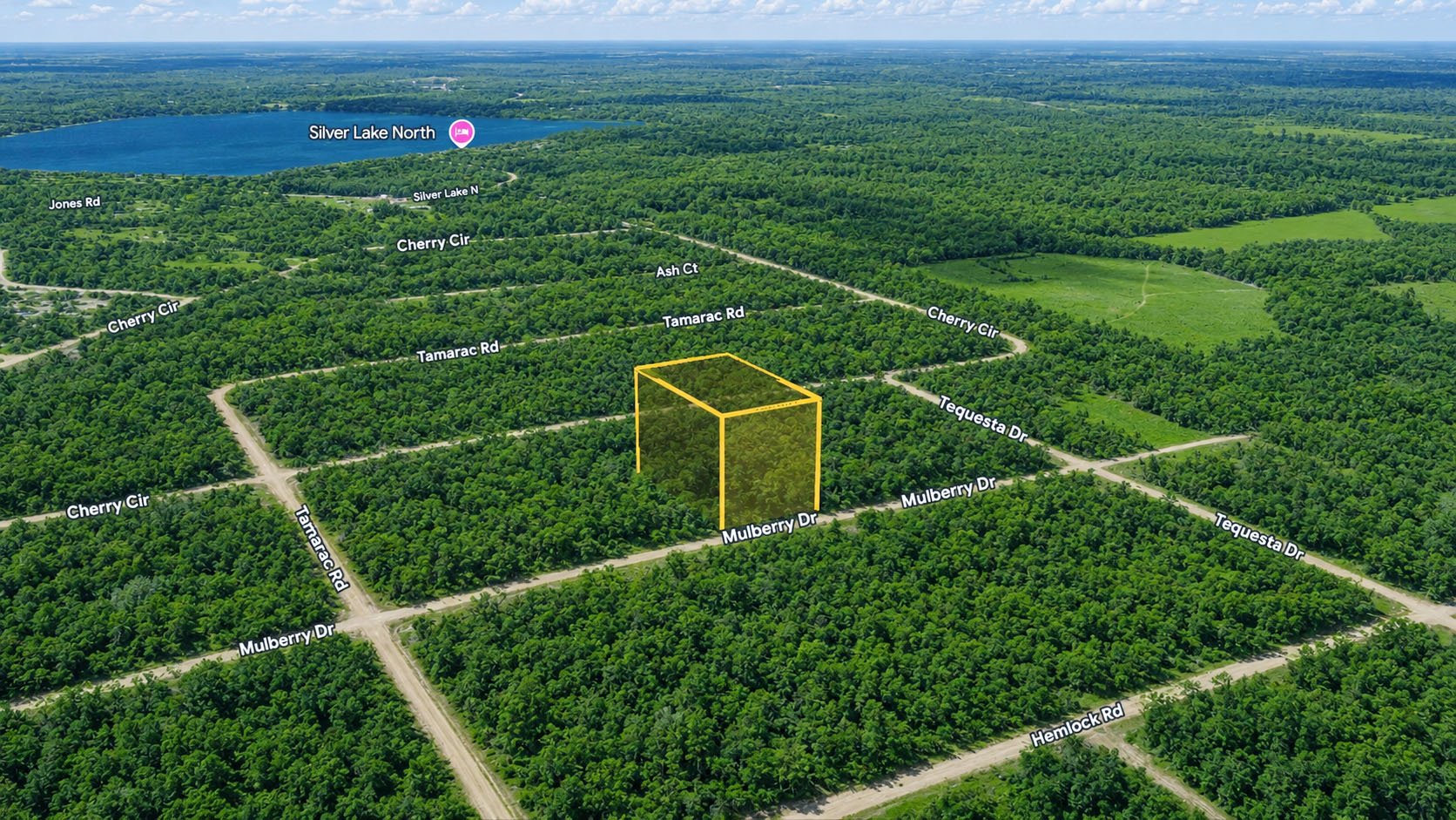 High and Dry 1.20 Acres Compass Lake Hills
