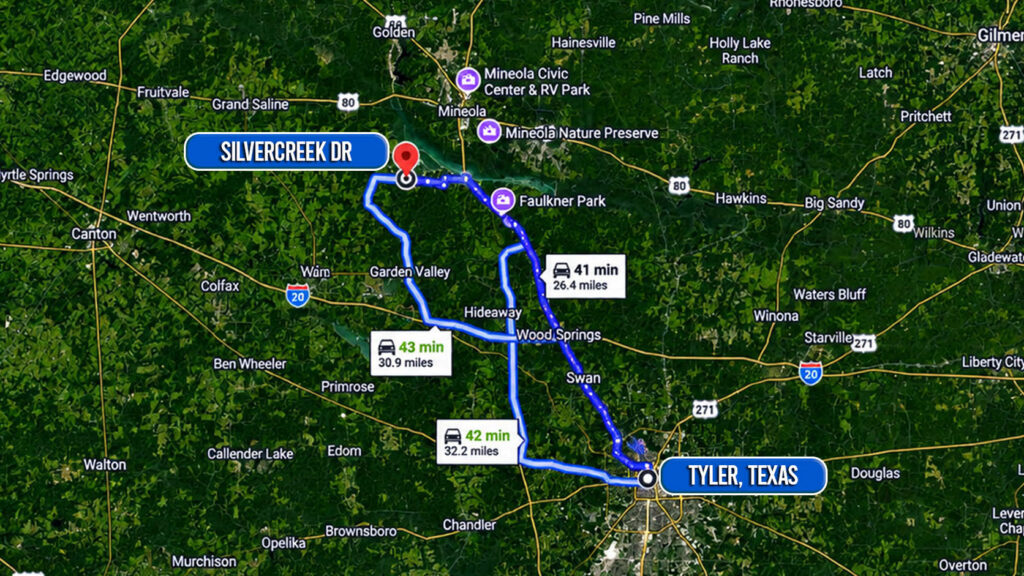 Silvercreek Charm in East Texas Pine Country