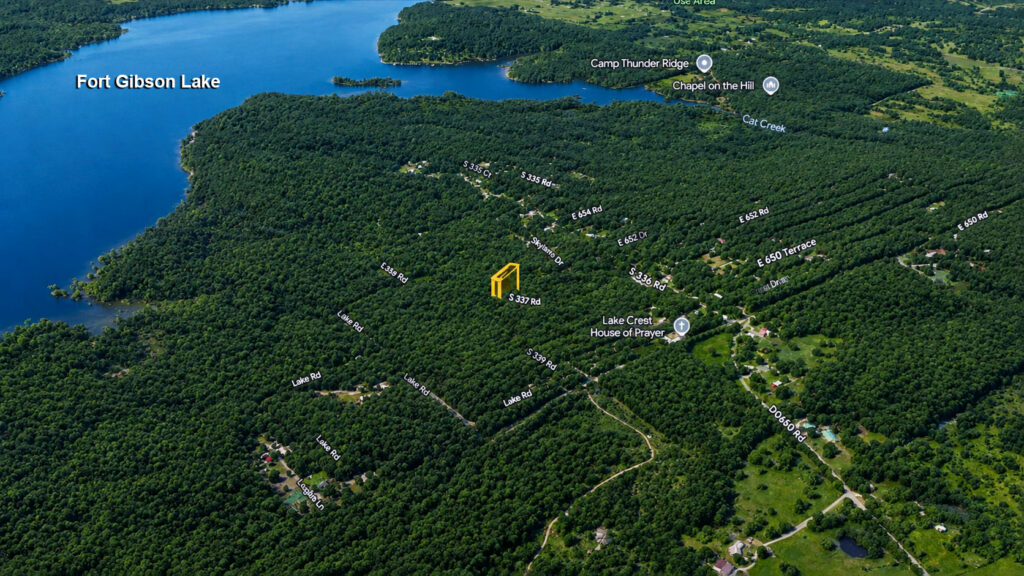 Fort Gibson Lake Land Starting $200 Month